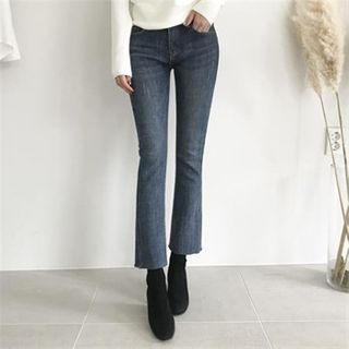 fleece lined bootcut jeans