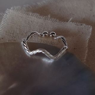 Kamuel-Wavy Alloy Ring