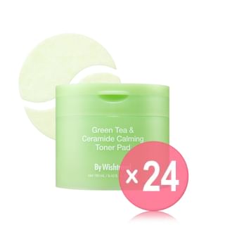 By Wishtrend - Green Tea & Ceramide Calming Toner Pad (x24) (Bulk Box)
