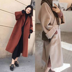 Ariadne - Notch-Lapel Open Front Coat Ariadne - Notch-Lapel Open Front Coat