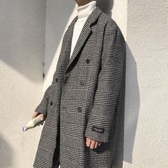 Andrei - 格子雙排扣大衣 Andrei - 格子雙排扣大衣