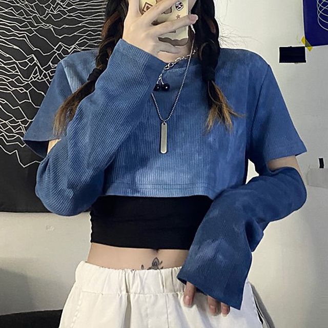 tie dye cut off shirts