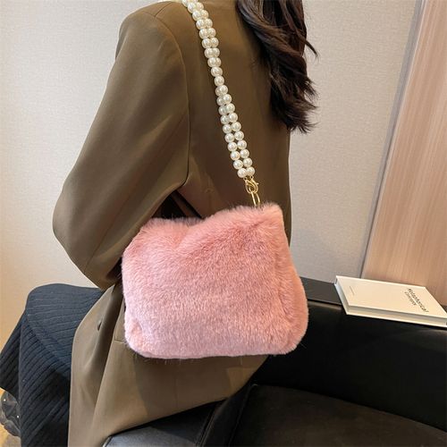 Forever 21 Women's Faux Fur Chain-Strap Shoulder Bag | CoolSprings Galleria