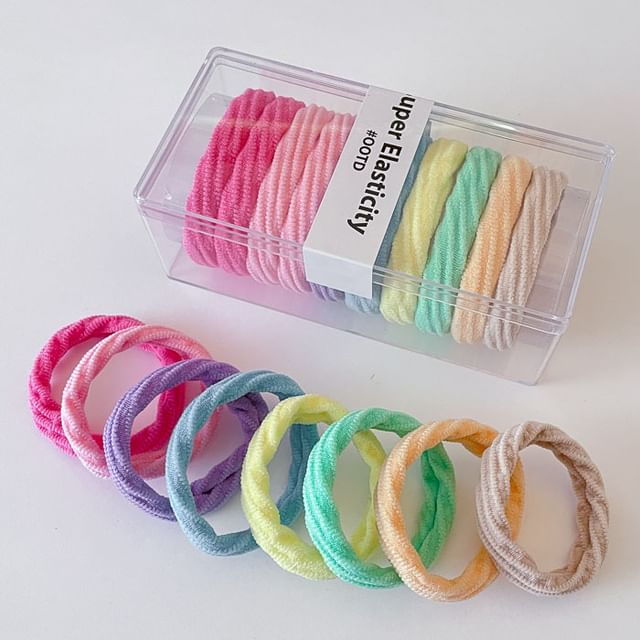 Ordinario-Plain Hair Tie Set