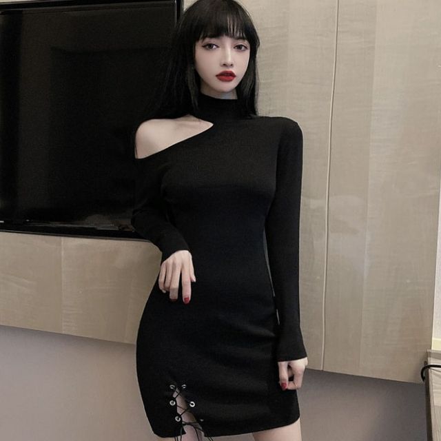Briganza - Off-Shoulder Knit String Dress | YesStyle Briganza - Off-Shoulder Knit String Dress | YesStyle