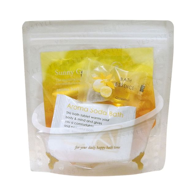 G-P-CREATE-Aroma De Bath Time Set Grapefruit Bath Essence 8g Bath Tablet 30g Bath Salt 40g-3 件