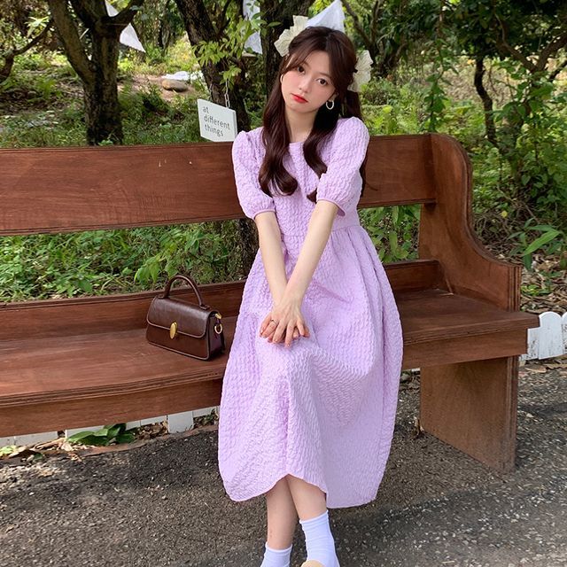 knee length dresses for ladies Leisurely Days Smock Midi Dress main image 0