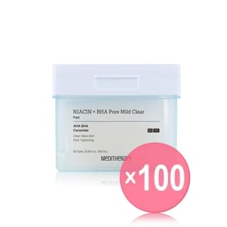Meditherapy - NIACIN x BHA Pore Mild Clear Pad (x100) (Bulk Box)