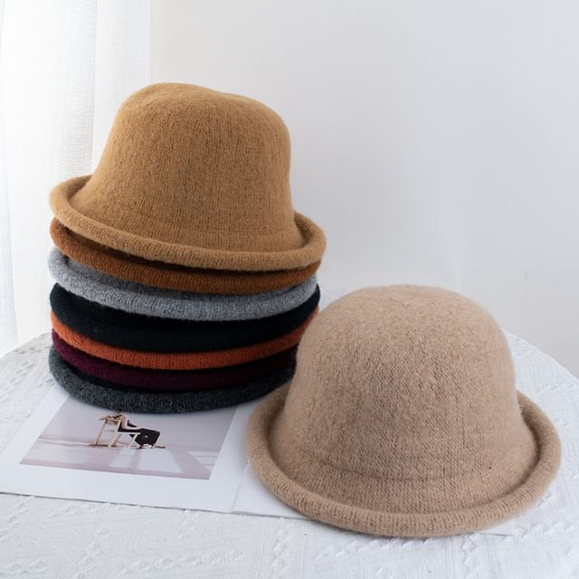 Raconteur-Plain Wool Bucket Hat