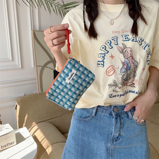 ZenlyHabit-Tweed Makeup Pouch