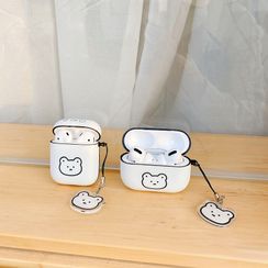 Hephone - 熊印花 Airpods / AirPods Pro 耳機耳機保護套 Hephone - 熊印花 Airpods / AirPods Pro 耳機耳機保護套