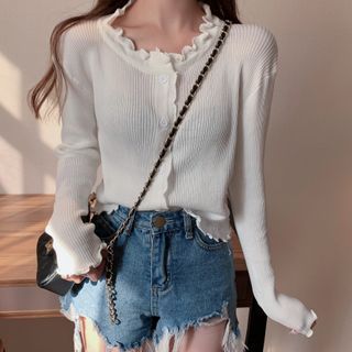 lettuce edge cardigan