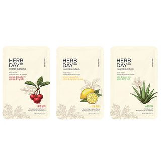 THE FACE SHOP - Herb Day 365 Master Blending Face Mask - 3 Types