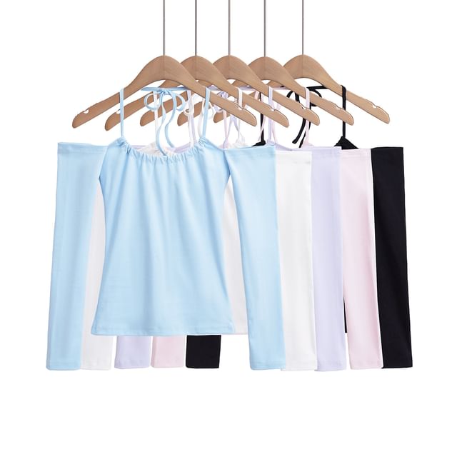 Asiris-Long-Sleeve Cold-Shoulder Plain Tee