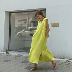 DABAGIRL - Ruffle-Hem Long Tank Dress DABAGIRL - Ruffle-Hem Long Tank Dress