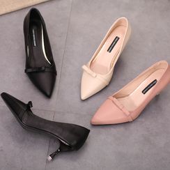 IYATO - Pointy Bow High Heel Pumps IYATO - Pointy Bow High Heel Pumps