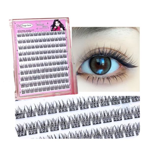 Gege Bear-Faux-cils auto-adhésifs Fishtail