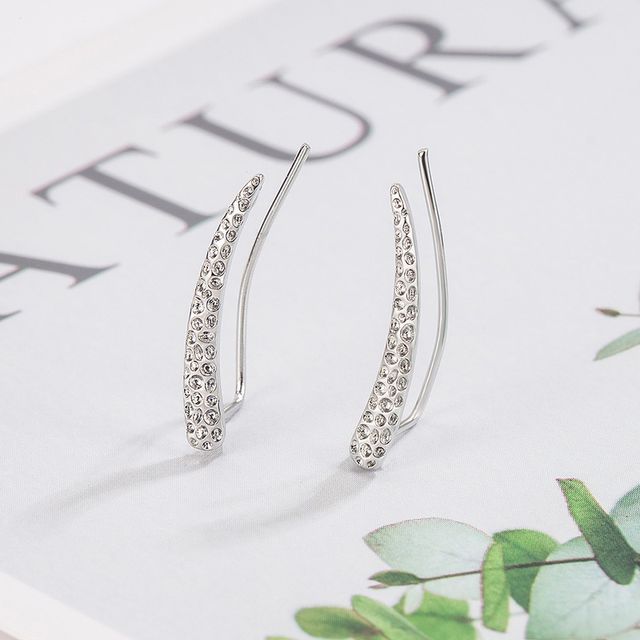 Forainer-Set of 2 Geometry Ear Cuff