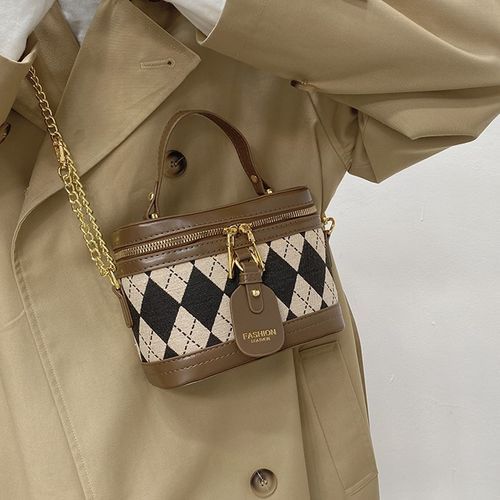 Women's Fashion Chain Handle Bucket Bag Handbag