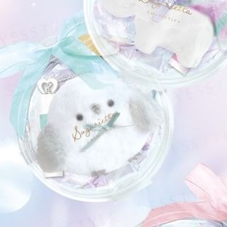 SHOBIDO - Long Tailed Tit Lip Balm With Mint Blue Plush Keychain