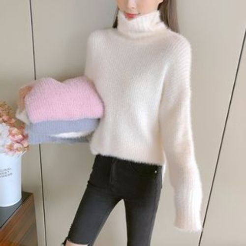 Faria - Fluffy Turtleneck Sweater 