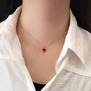 Kokyu - Heart Pendant Necklace | YesStyle
