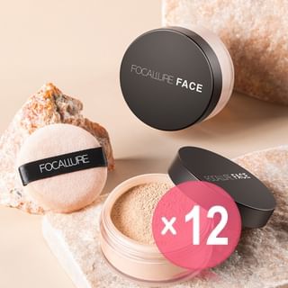 FOCALLURE - Invisible Finish Loose Setting Powder - 3 Colors (x12) (Bulk Box)