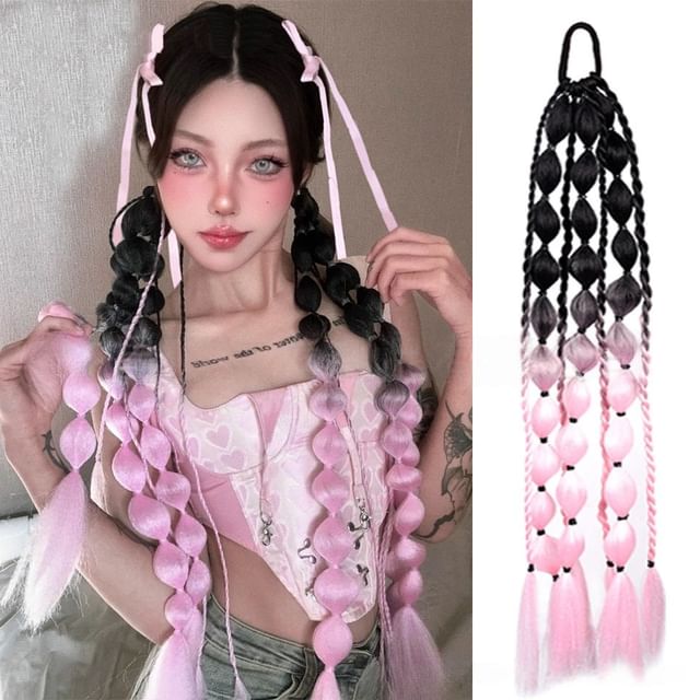 Jasmintinea-Bubble Ponytail Wig