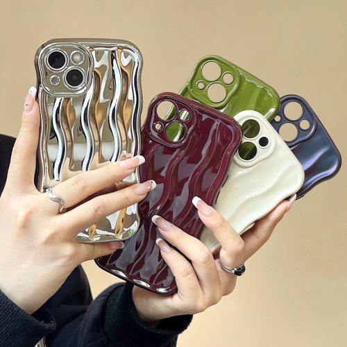 Wavy Textured Phone Case iPhone 11 11 Max 11 Pro 12 12 Pro 12 Pro Max 12 mini 13 13 Pro 13 Pro Max 14 14 Pro 14 Pro Max 14