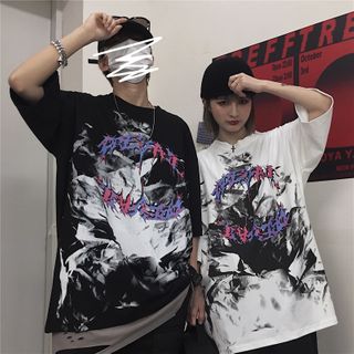 Couple Matching Oversized Elbow-Sleeve 