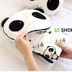 Lazy Corner - Set: Convertible Panda Blanket + Slipcase