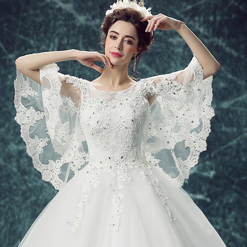 Angel Sleeve Wedding Dress