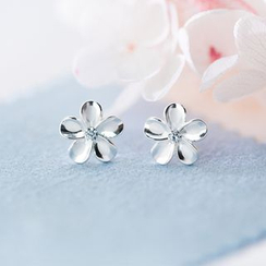 A’ROCH - 925 Sterling Silver Flower Stud Earrings