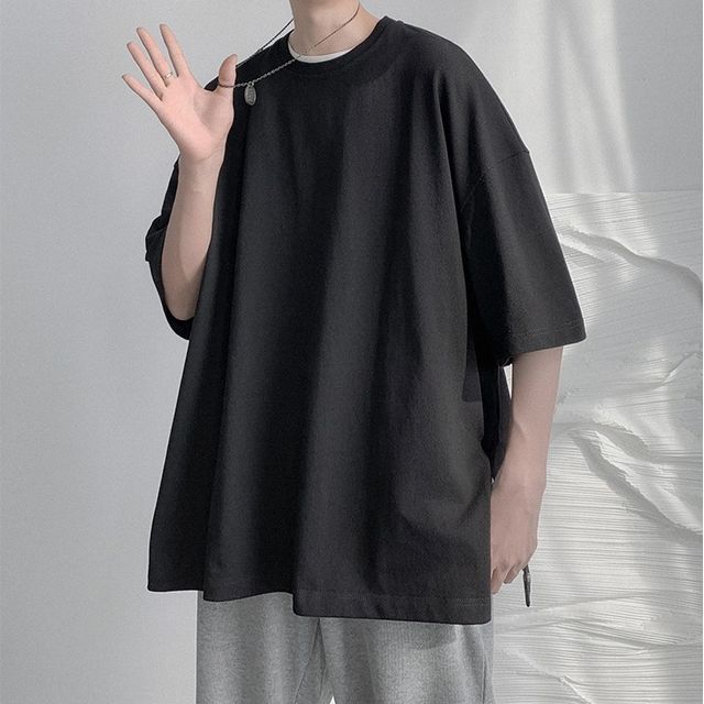 WidoWilder-Elbow-Sleeve Button-Accent T-Shirt