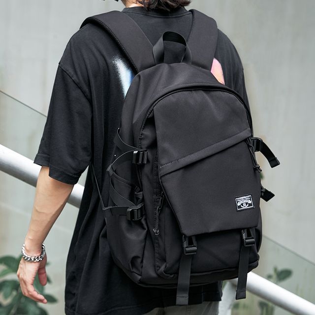 Moyyi - Lettering Flap Backpack | YesStyle