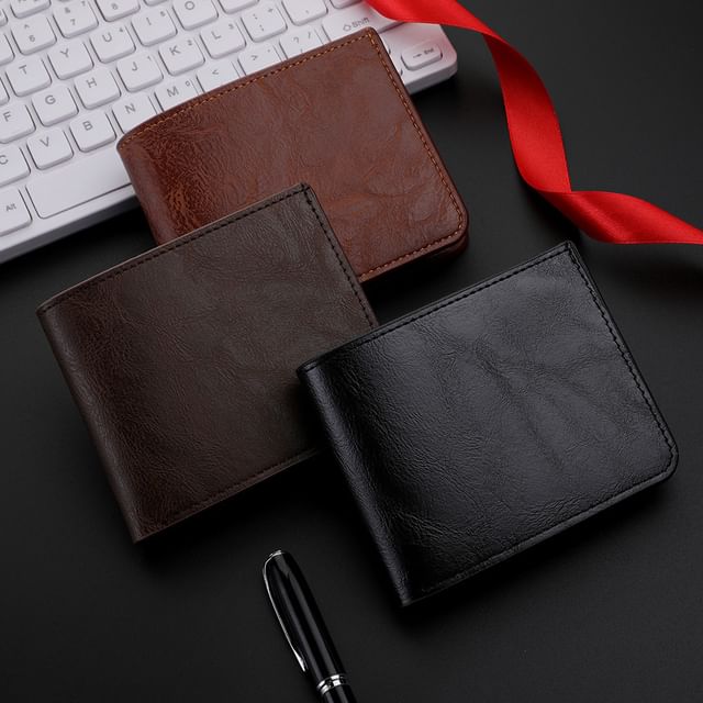 Wavecho-Faux Leather Wallet