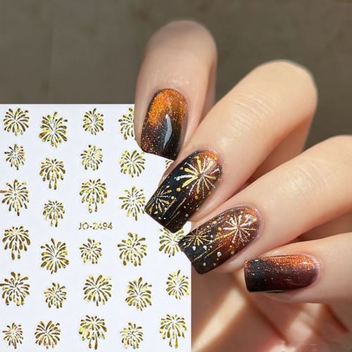 Brown Nail Art Stickers