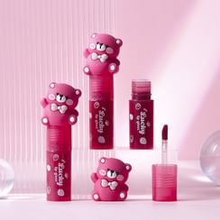 MANSLY - Strawberry Bear Water Light Mirror Lip Gloss - 4 Colors