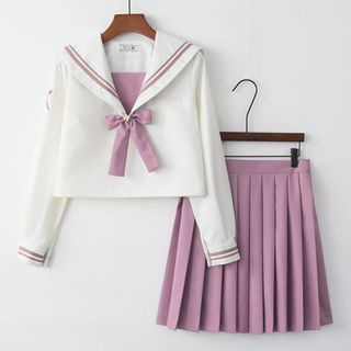 Nanachan - Flower Embroidered School Uniform Party Costume | YesStyle