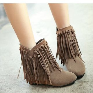 hidden wedge ankle boots