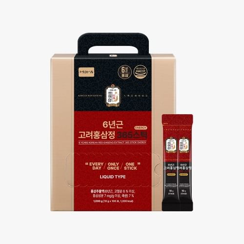 JUNGWONSAM 6 Years Korean Red Ginseng Extract 365 Stick Energy