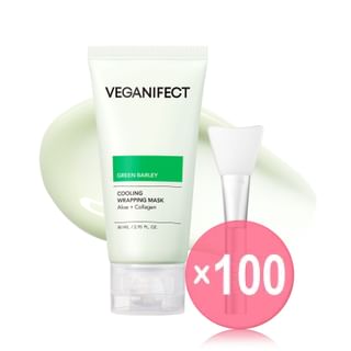 Verafect - Veganifect Green Barley Cooling Wrapping Mask (x100) (Bulk Box)