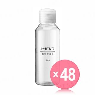 MEKO - Round Flat Bottle 100ml (x48) (Bulk Box)
