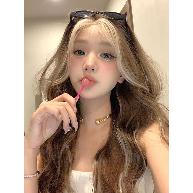 Jellyfish-Two Tone Wavy Long Wig