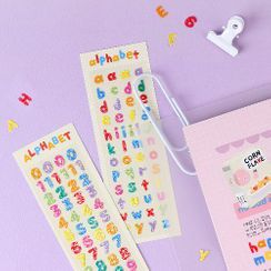 iswas - Autocollants glitter alphabet/nombres iswas - Autocollants glitter alphabet/nombres