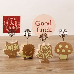 Hera's Place - Animal / Plant Wooden Memo Clip (various designs)