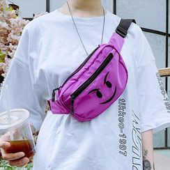 EAVALURE - Cartoon Canvas Belt Bag EAVALURE - Cartoon Canvas Belt Bag