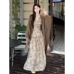 Tie-Front Pointelle Knit Cardigan