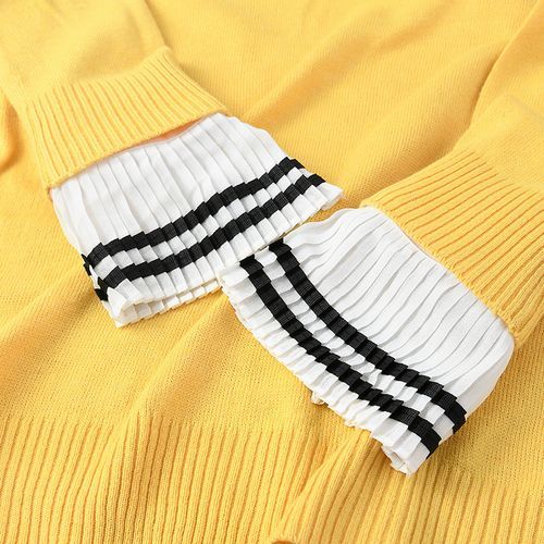 Striped Pattern Arm Sleeves For Women