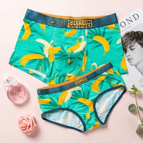 Couple Matching Set: Printed Panties + Boxer Briefs